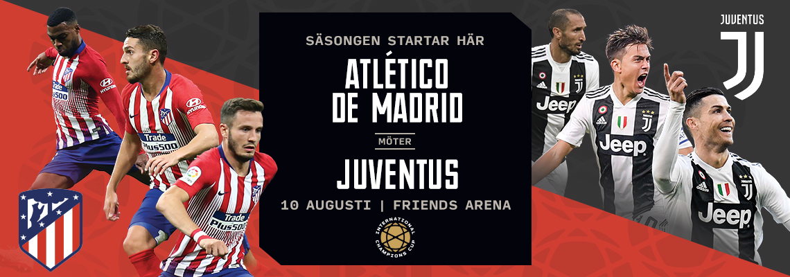 Fotbollsresa Altético de Madrid vs. Juventus - Friends Arena